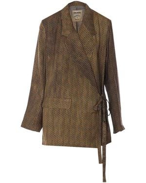 Uma Wang Mustard And Khlo Jacket - Brown