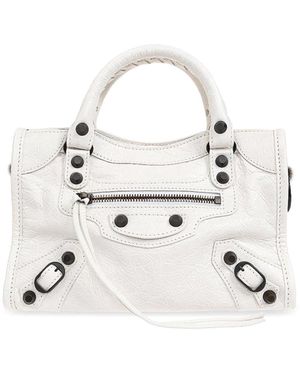 Balenciaga Mini Le City Tote Bag - White