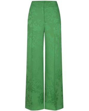 Etro Trousers Made From A Viscose Blend - Green