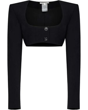 Nensi Dojaka Cropped Blazer - Black