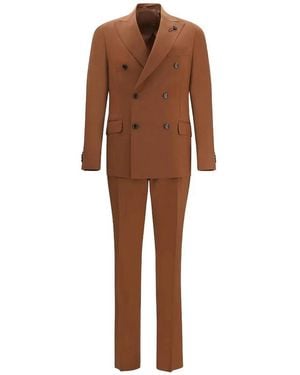 Lardini 'Iconic Drop 7 Reg' Suit - Brown
