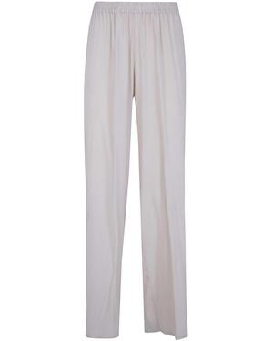 Rossopuro Long Silk Pants - Gray