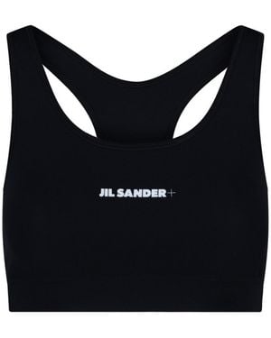 Jil Sander Sporty Logo Top - Black