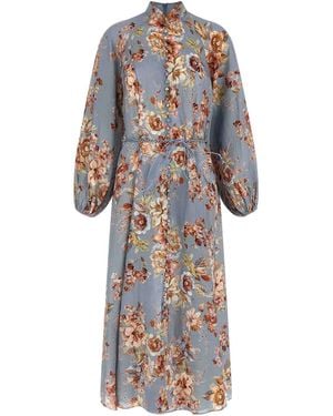 Zimmermann Vestido Midi - Blanco