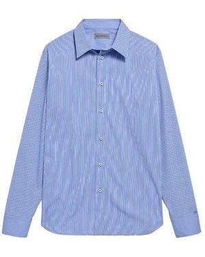 Balenciaga Striped Popl - Blue