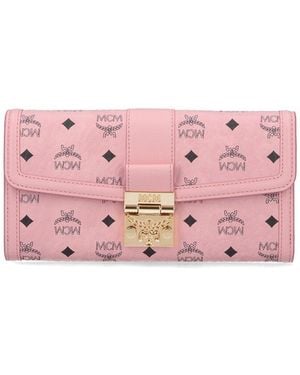 MCM Wallet With Chain - Pink