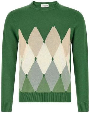 Ballantyne Argyle Sweater - Green