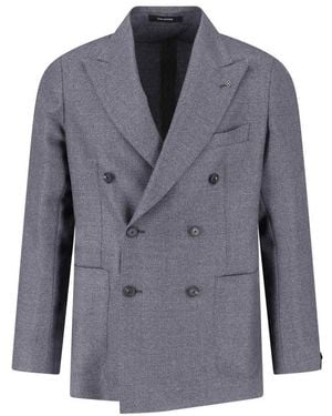 Tagliatore Double-Breasted Blazer - Blue