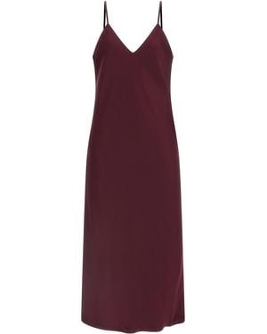 Norma Kamali Bias Slip Midi Dress - Purple