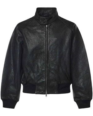 Studio Nicholson Lederjacke - Schwarz