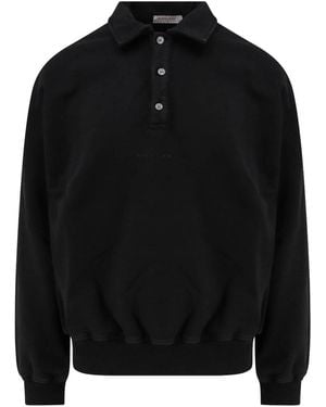 ih nom uh nit Cotton Polo Shirt - Black