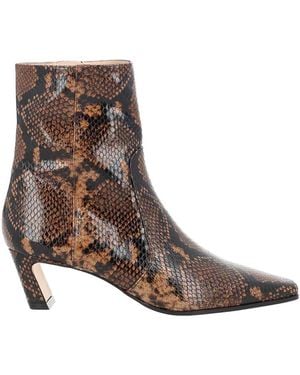 Stuart Weitzman Boot Stassi Zipper - Brown