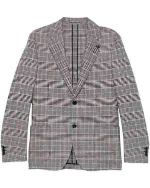 Lardini Single-Breasted Tailored Blazer - Gray