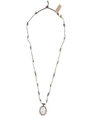 Sharing Short Pendant Necklace - White