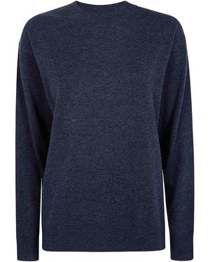 P.A.R.O.S.H. Cashmere Round Neck Sweater - Blue