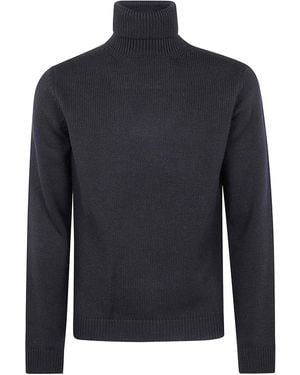 Nuur Long Sleeves Turtle Neck Sweater - Blue