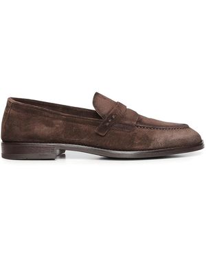 Giuliano Galiano Tequila Suede Loafers - Brown