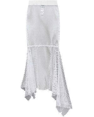 スカート MSGM Woman Skirt White 3641MDD22247117 01 スカート MSGM Woman Skirt White 3641MDD22247117 01 MSGM