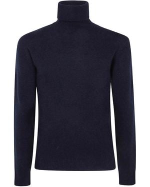 Nuur Long Sleeves Turtle Neck Jumper - Blue