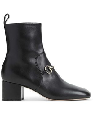 Gucci Lady Horsebit Boots - Black