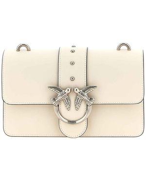 Pinko Love One Mini Crossbody Bag - Natural