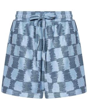 Bonsai Checked Shorts - Blue