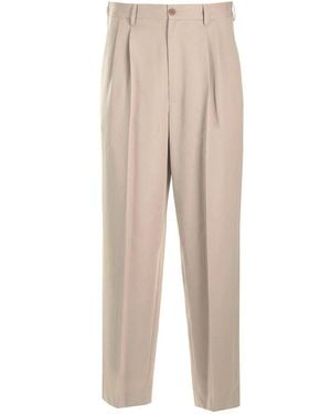 Magliano Trouser Double Pleats - Natural