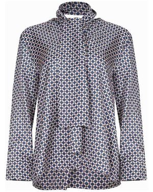 Max Mara Shirt Made Of Silk - Blue