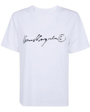 MM6 by Maison Margiela Basic T-Shirt - White