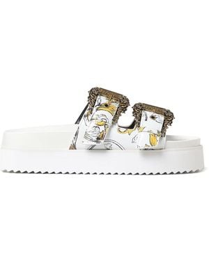 Versace Jeans Couture Arizona Baroque Sandal - White