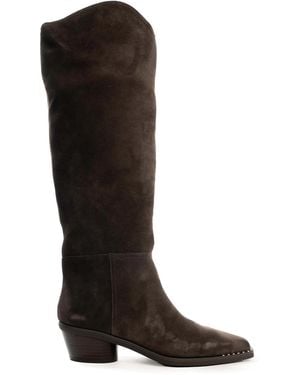 Ash Harpo Suede Boot - Black