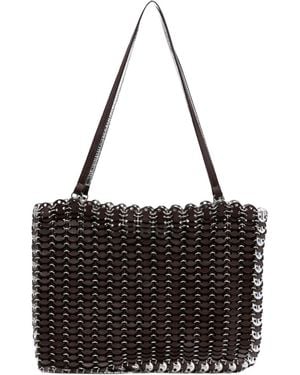 Rabanne Borsa A Spalla Leather Bag - Nero