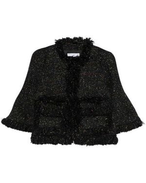 Sacai Nep Tweed Jacket - Black