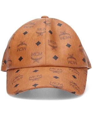 MCM Cappello Baseball Logo - Marrone