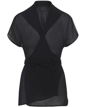 Rick Owens Wrap Ss Top - Black