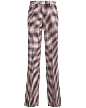Etro Houndstooth Patterned Pants - Purple