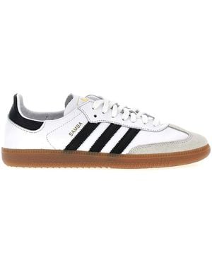 adidas White And Better Scarlet Samba Og Trainers