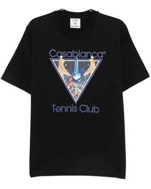 CASABLANCA Short-Sleeve T-Shirt With Graphic Print - Black