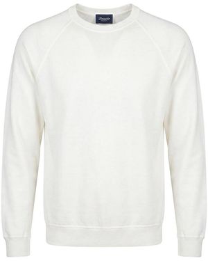 Drumohr Long Sleeve Logo Jumper - White