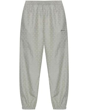 Givenchy Monogram Jacquard Print Jogger Trousers - Grey