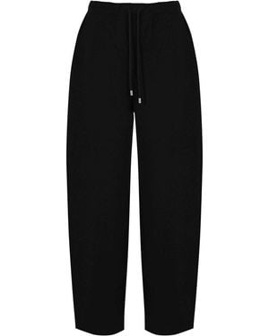 Sportmax Albania1234 Cotton Jersey Pants - Black