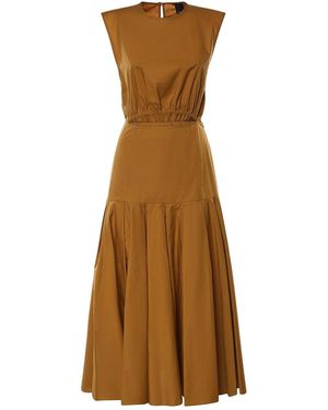 Pinko Sleeveless Midi Dress - Brown