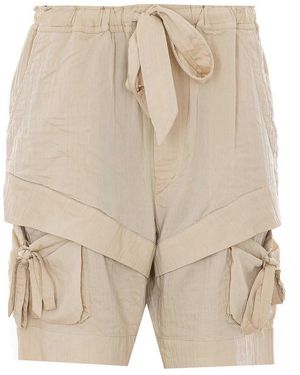 Isabel Marant Ecru Bermia Shorts - Natural