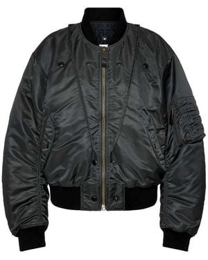 Maison Margiela Nylon Bomber Jacket - Black