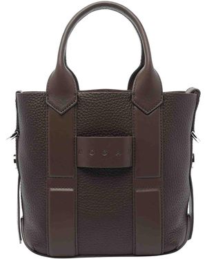 Hogan Small Script Shopping Bag - Brown