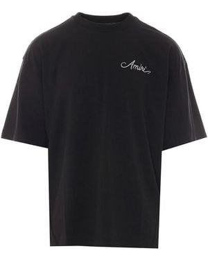 Amiri Ma Check Patch T-Shirt - Black