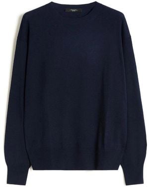 Weekend by Maxmara Vento Basic Wool And Cashmere Sweater By - Blue