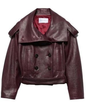 7 For All Mankind Jacket Double Breasted - Purple