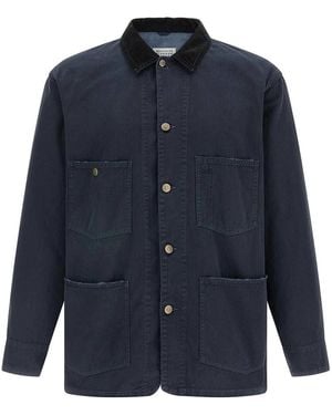 Maison Margiela Herringbone Jacket - Blue