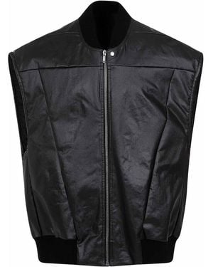 Rick Owens Jumbo Flight Denim Vest - Black